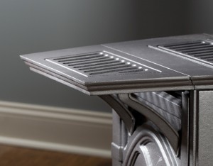 Cast iron stove product shot for Empire Comfort Systems