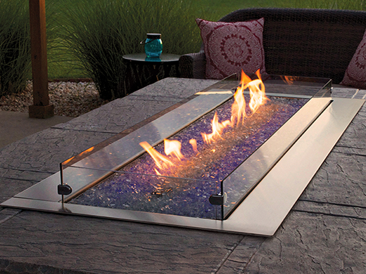 Outdoor White Mountain Hearth, Fire Pit Deflector Shield